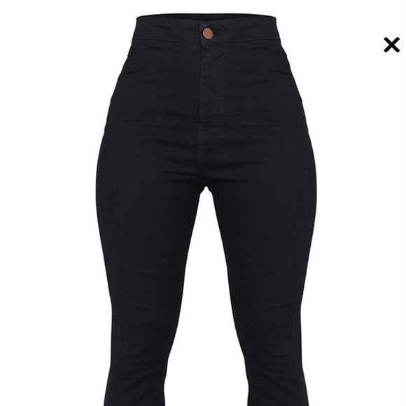 Shape Black Split Hem Flared Jeans - Picture 3 of 5